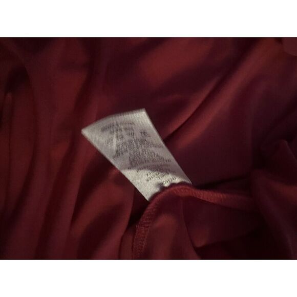 Clues Collections 8 Coral Jersey V Neck MIDI Dress - Picture 5 of 6